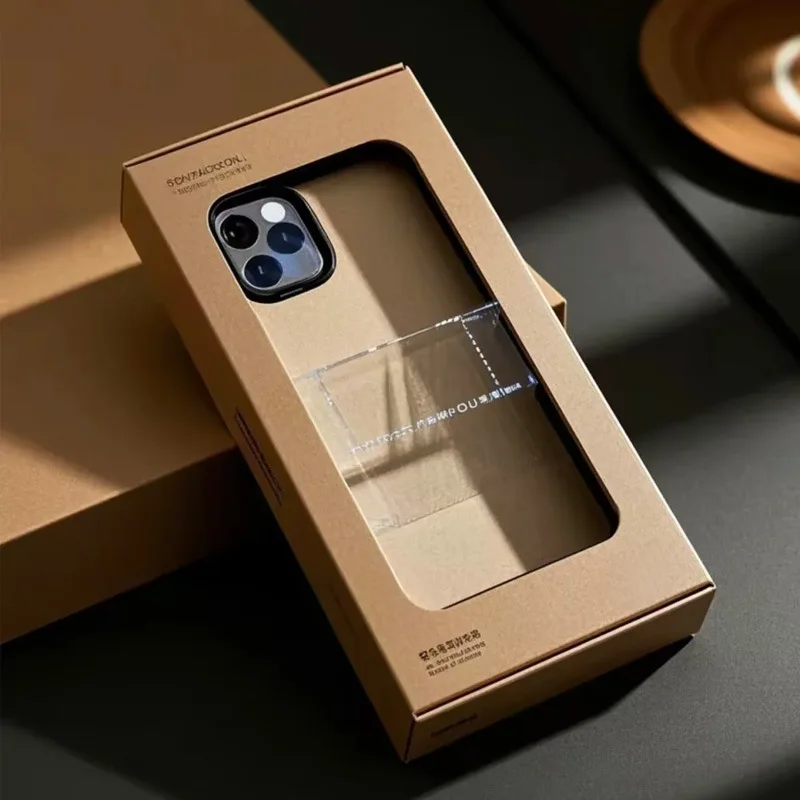 Custom Packaging Box Custom Digital Phone Data Ear Hook Box Window Box White Cardboard Box Small Batch Color Box Prin