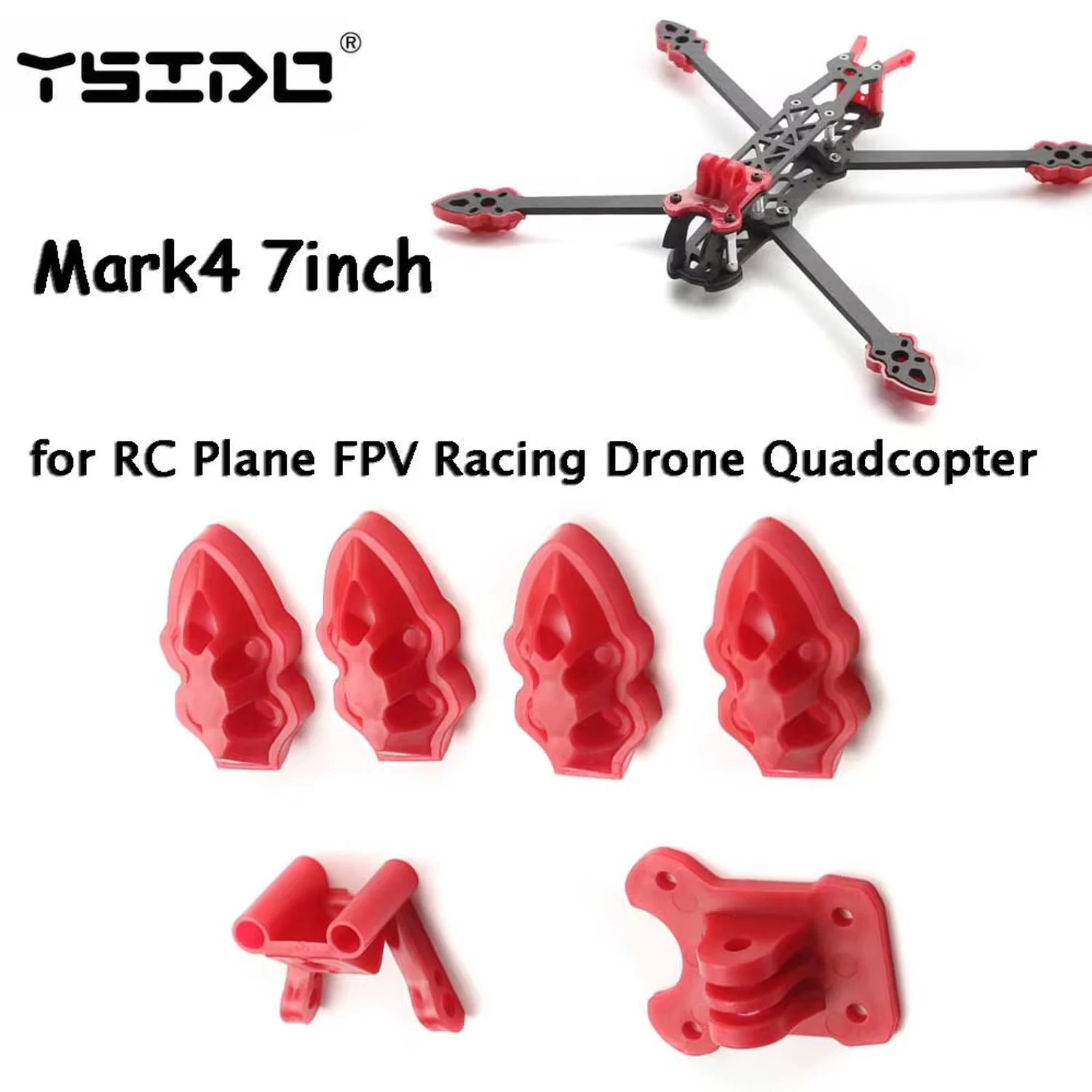 RC 飛行機 FPV レーシング ドローン クアッドコプター フレーム カメラ マウント/アンテナ/モーター マウント ベース 3D プリント キット Mark4 7 インチ 295/315 ミリメートル