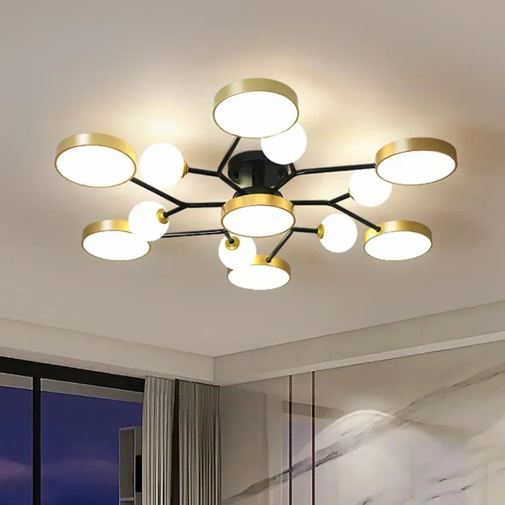 Modern Ceiling Chandelier Nordic LED Chandeliers Living Room Bedroom Kitchen Indoor Lighting Ceiling Lamps Lustre Fixture Lights