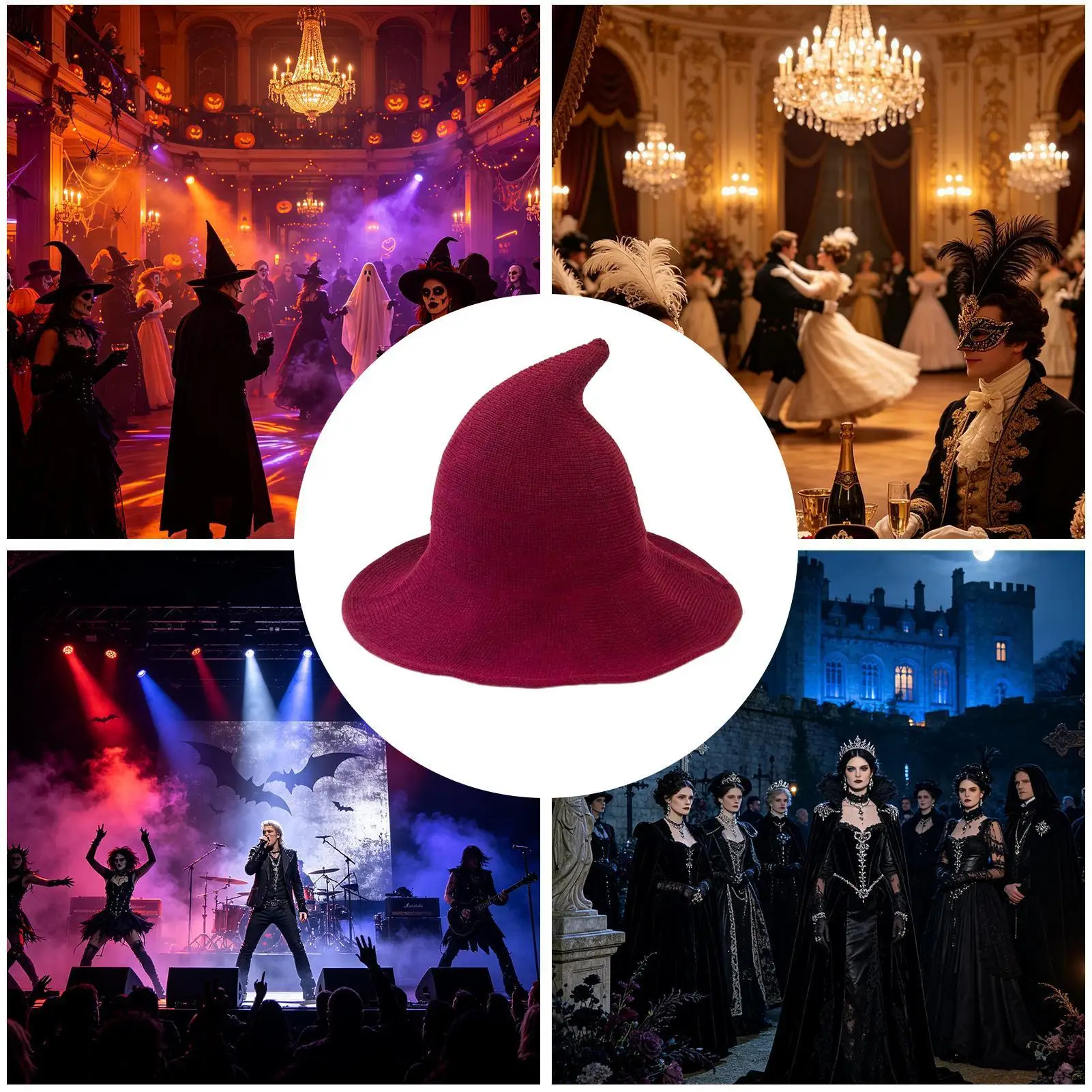 Chapeau de Sorcière Pliable Réglable – photo 6
