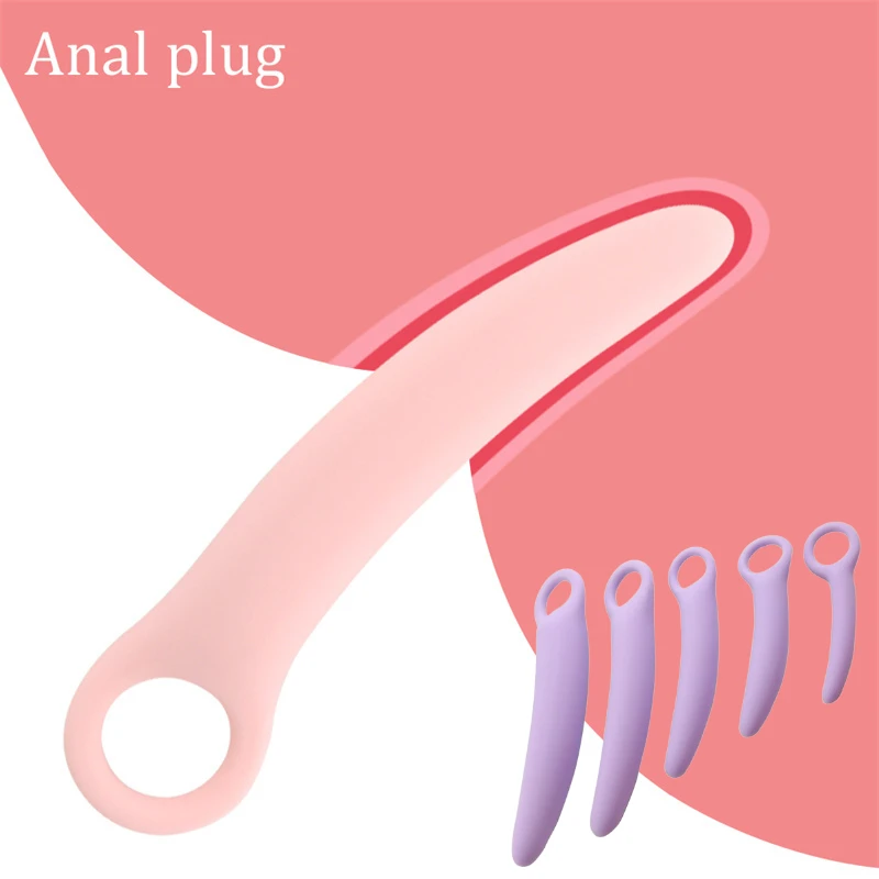 5 Size Anal Plug Silicone Anus Expander Dildo Vaginal Massage Masturbator Butt Plug Prostatic Stimulation Sex Toys for Woman Man