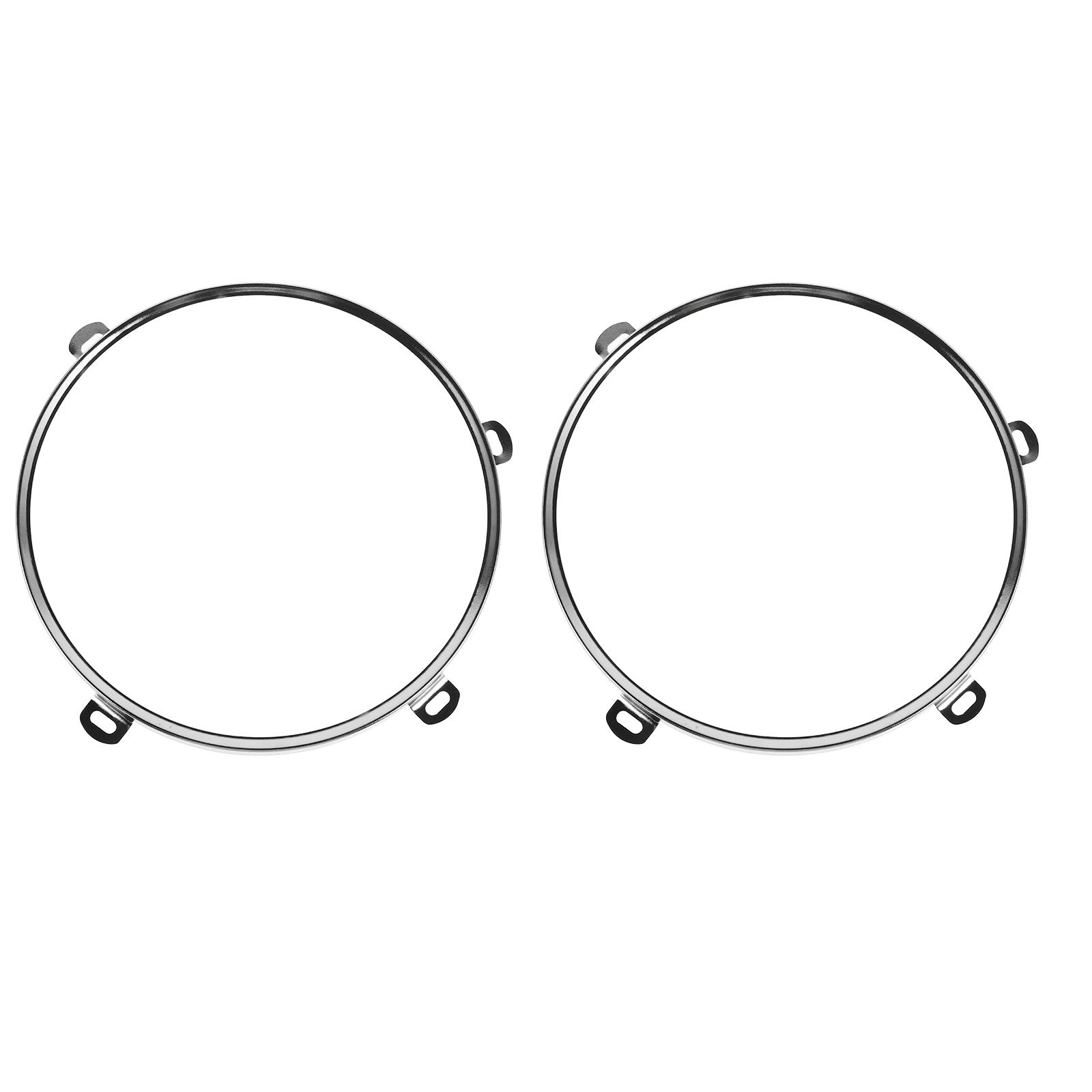 

2pcs Round Headlamp Retaining Ring Headlight Mounting Bracket Vehicle Lamp Rack Durable Iron Car Modification Lamp Fixture Easy