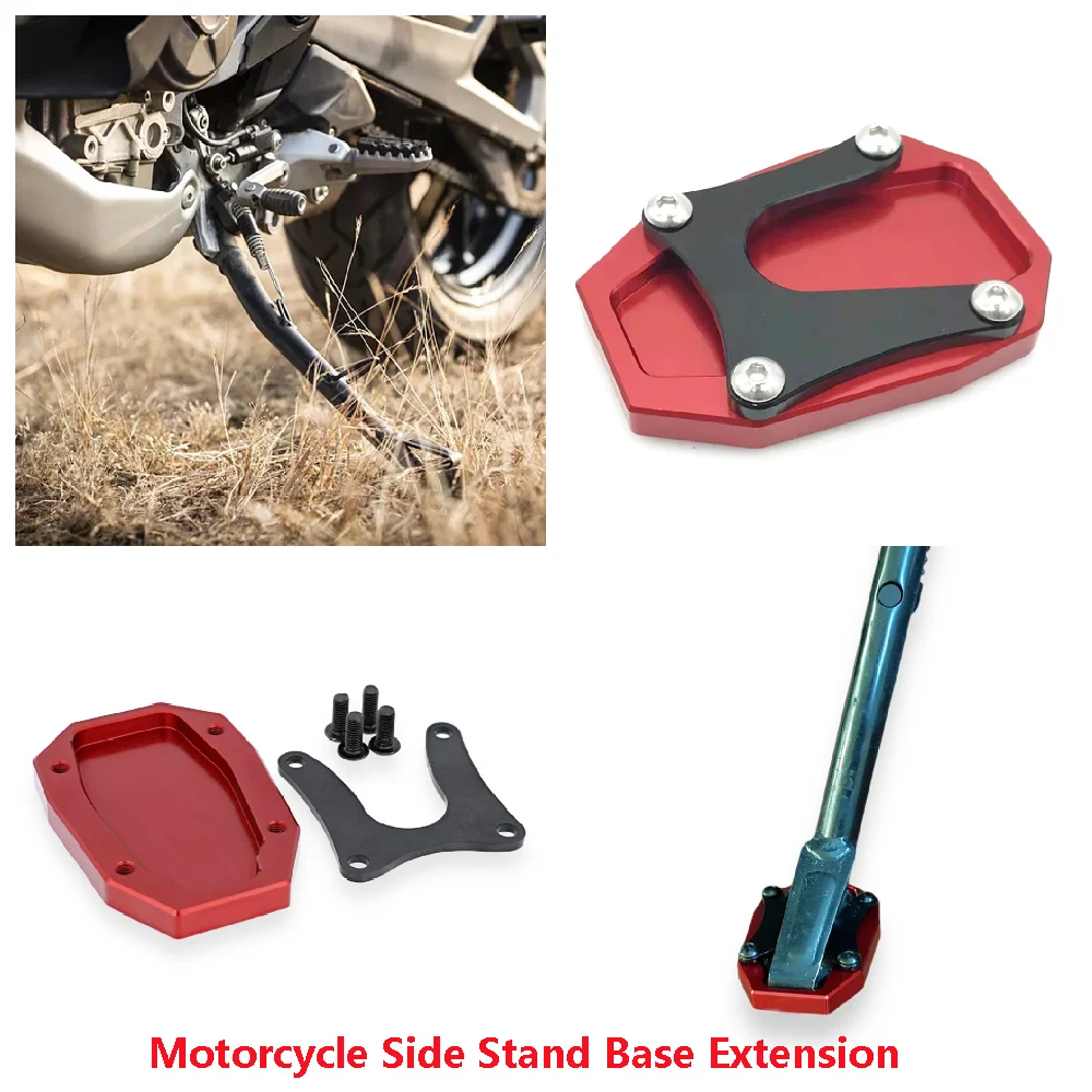 Motorcycle Side Stand Base Extender For Ducati 950 Hypermotard SP 939 Hyperstrada 2016-2024 Foot Support Pad Extension Widener