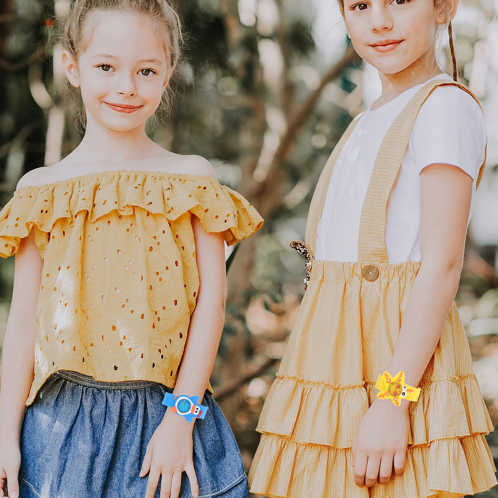 

3Pcs Kids Cartoon Watch Silicone Band Children Wristwatch Teaching Gift for Students Children Watch