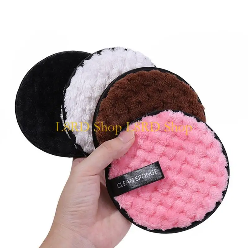 L8RD Reusable Makeup Remover Pads for Face,Eyes,Lips Microfiber Face Cleansing Cotton Pads Washable Makeup Remover Cloth