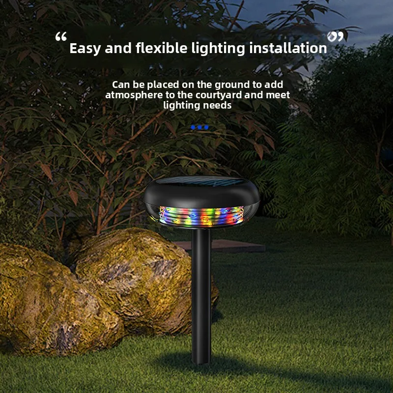 

Ground Stake Lawn Lamp & Wall Mounted Garden Light, Waterproof Landscape Decor Solar Light for Courtyard Villa Household Use
