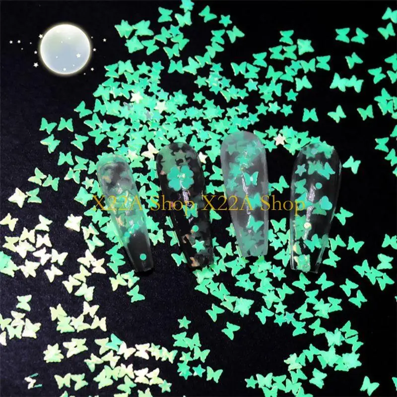 Unique 6 Bottle Luminous Sequins Glow Glitters Fluorescent Sequins Resin Jewelry Findings Art Craft Tools