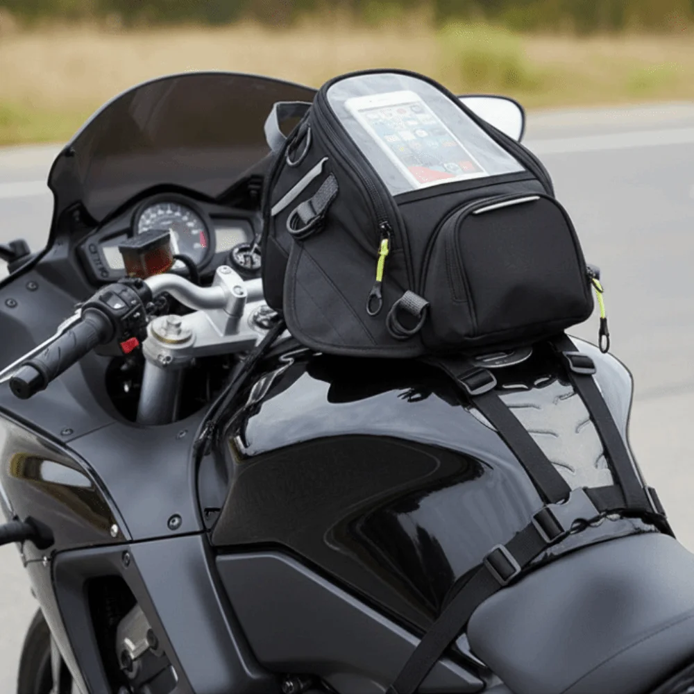 

Waterproof Motorcycle Tail Bag Durable Practical Motorcycle Waterproof Bag Wear Resistant Anti-slip Motorcycle Tank Bag Saddle