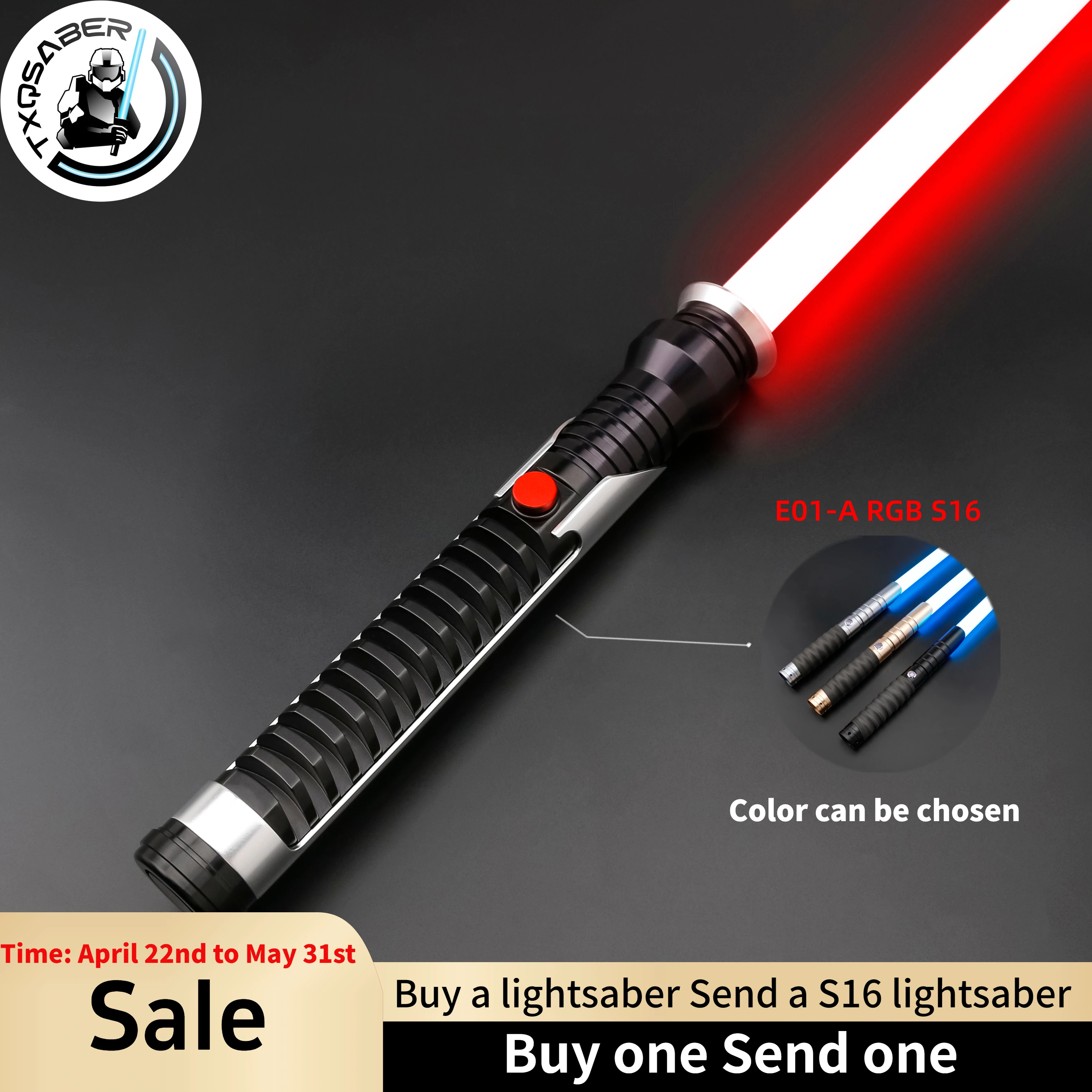 

Реплика светового меча Ки-Гона Джинна TXQSABER Neo Pixel SRGB, лазерный меч с металлической рукоятью, световой меч Джедая с плавным движением, FOC, игрушка-лазерный меч