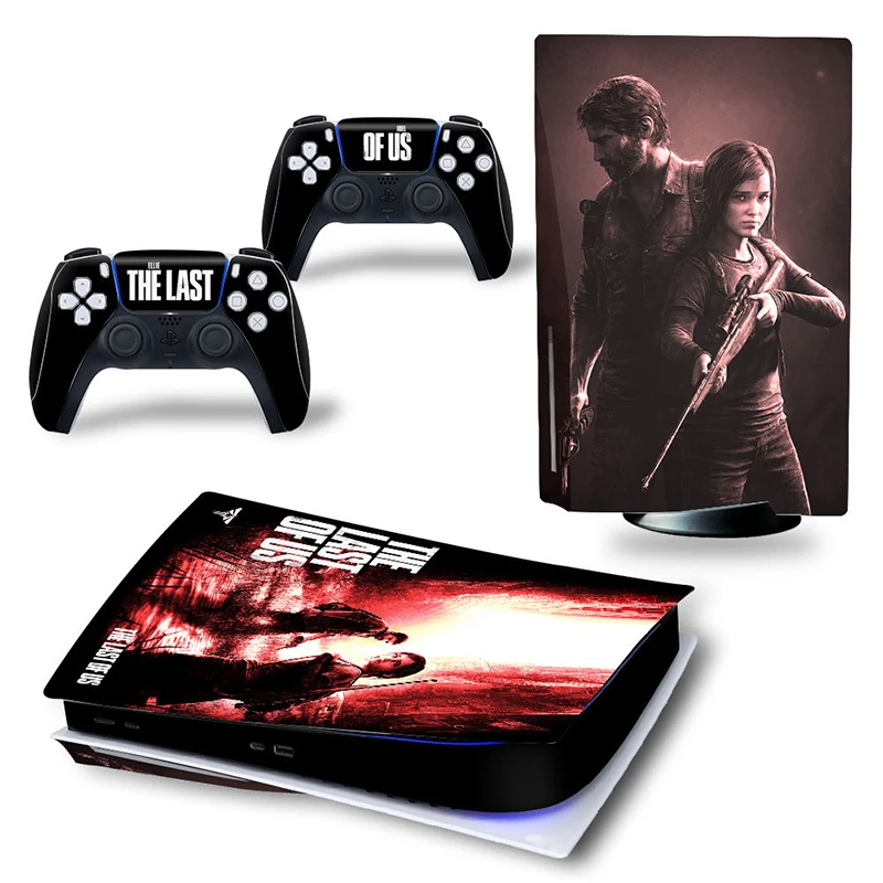 Cuối Cùng Của Hoa Kỳ PS5 CHuẩn Phiên Bản Đĩa Da Miếng Dán Decal Dành Cho PlayStation 5 Tay Cầm Và 2 Bộ Điều Khiển PS5 miếng Dán Da