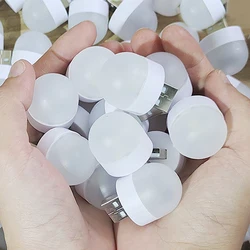 1-50pcs Mini USB Night Lights Warm White Eye Protection Book Reading Light PC Mobile Power USB Plug LED Charging Lamps Wholesale