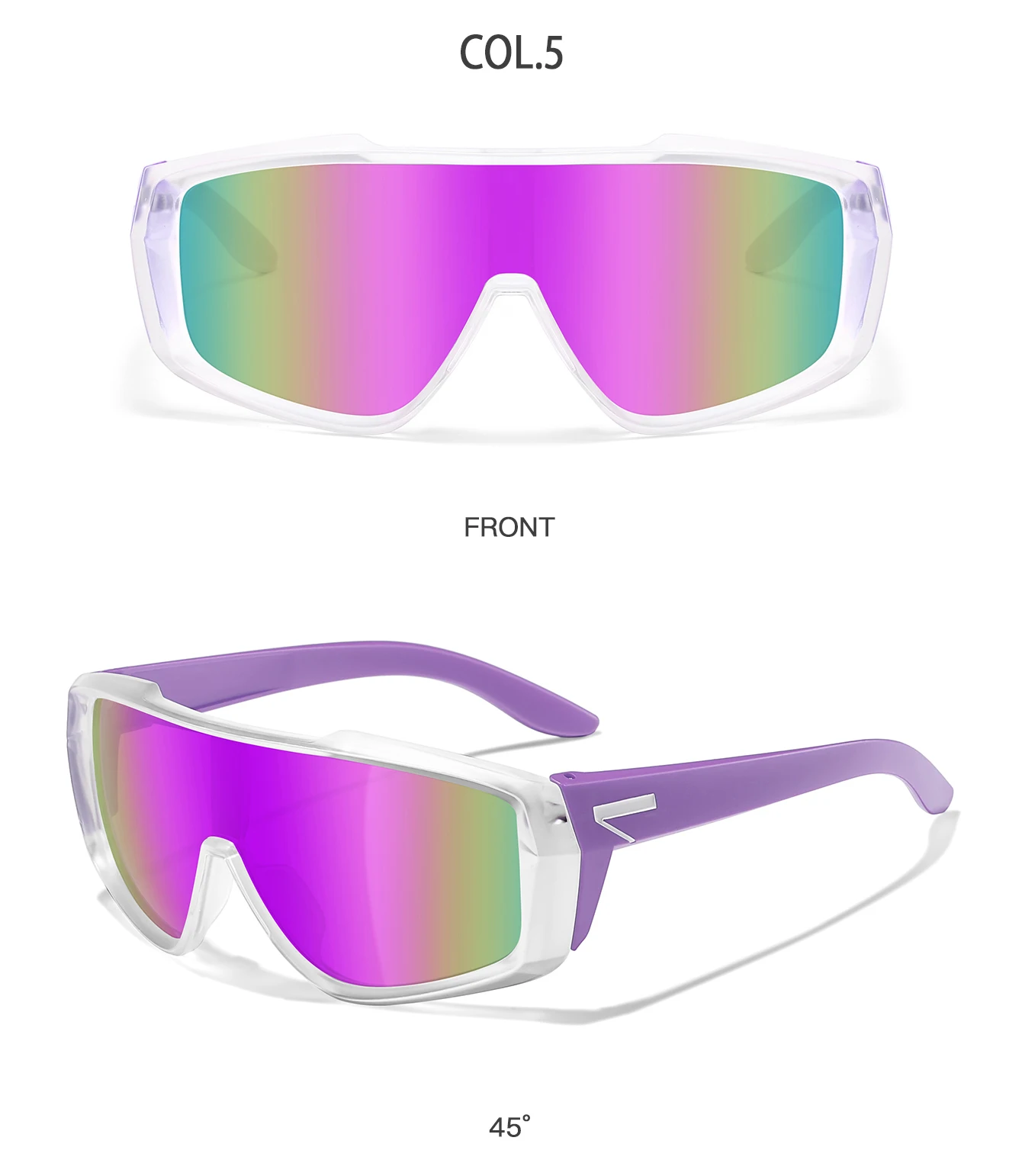 Bunte Jugend-Sonnenbrille, UV400, winddicht, MTB, Fahrrad, modisch, Outdoor-Sport, Radfahren, Schutzbrille für Männer und Frauen – Detail 7