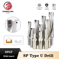 U Drill SP Series Drill Bites Insert Drill Metal Drill Bits 13mm-33mm Depth 2D 3D 4D Machinery Lathes CNC Water Metal Fast Drill