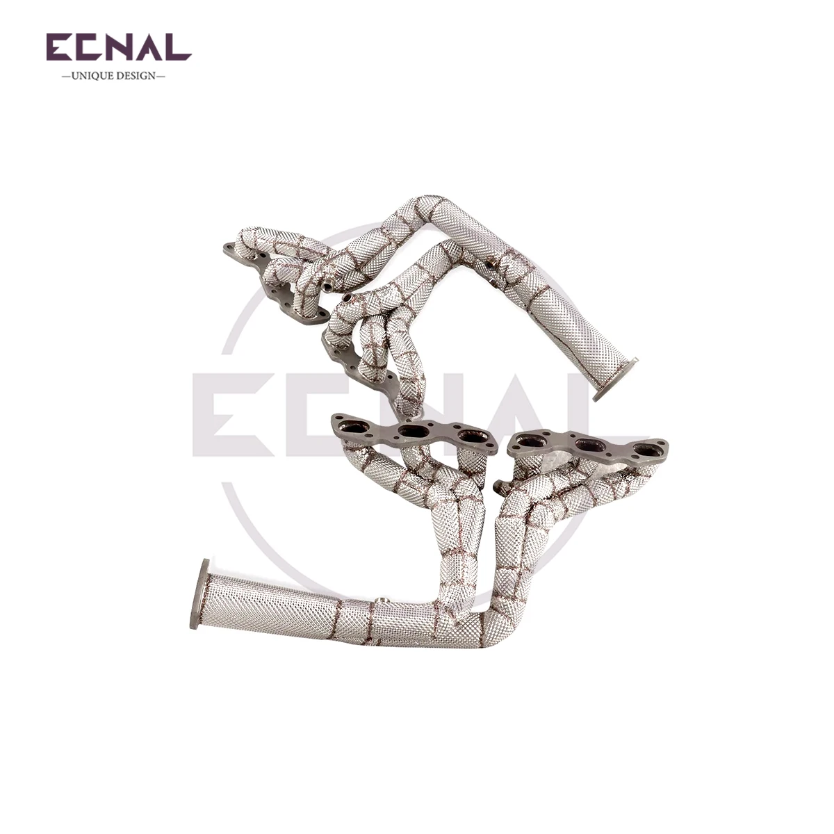 Ecnal Exhaust Manifold without Catalytic Converter SUS304 Straight-through Exhaust Pipe for Aston Martin DBS DB9 6.0L V12