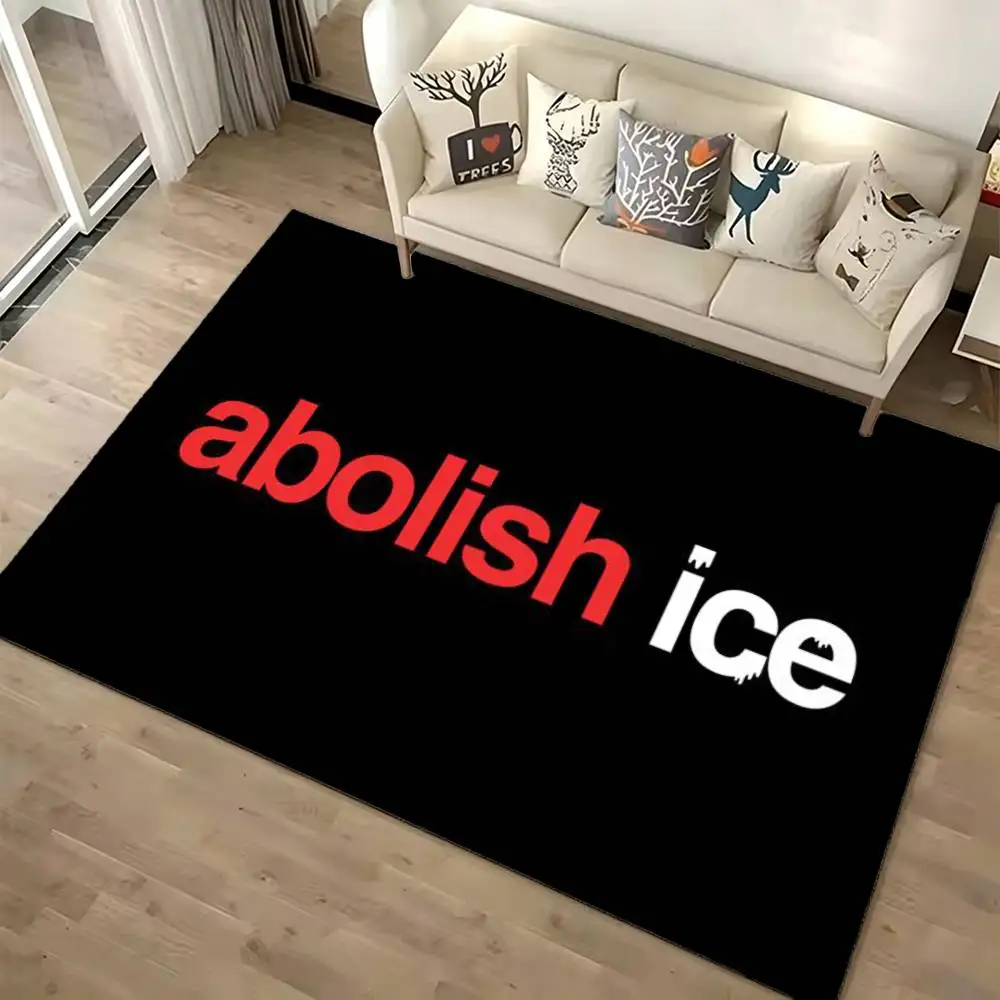 ICE OUT ABOLISH ICE Floor Mat Bathroom Absorbent Mat Rugs Simple Door Dirt-resistant Mat Home Kitchen Mat