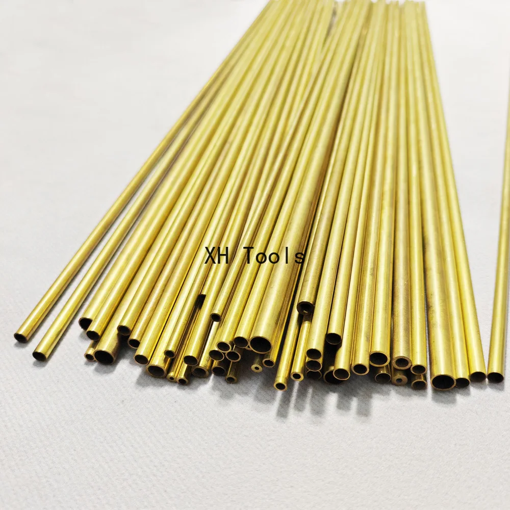 Brass Tube OD1.5-7.5mm ID1-7mm  Thick 0.25-1mm Capillary Hollow Brass Pipes Straight Round Thin-walled Tube Diy Processing