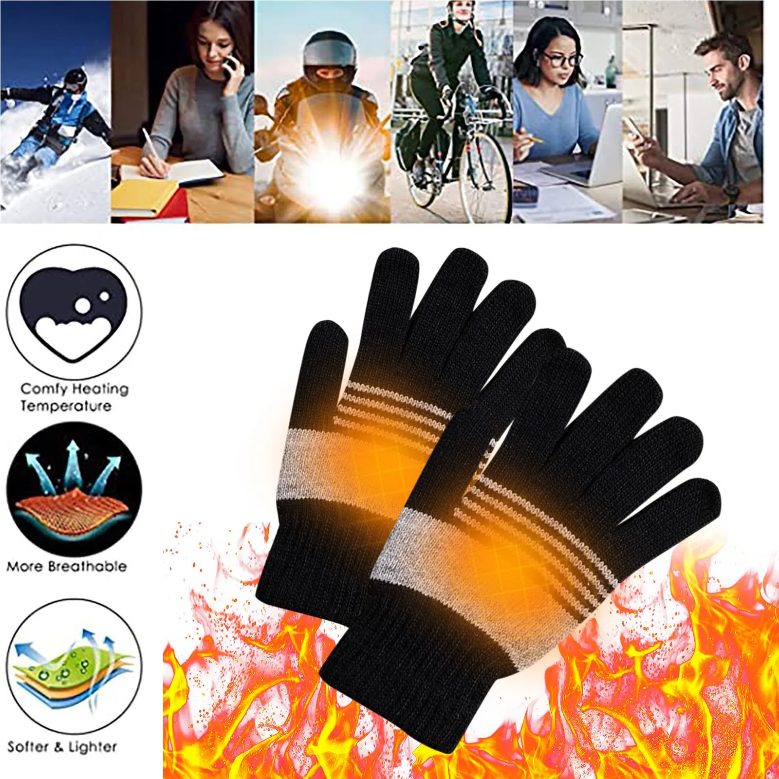 Autumn And Winter Warm Gloves Winter Students Knitting Wool Gloves Men Womens Thermal Shirt with Hood outside Kids for Backyard