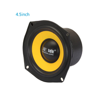 1pc 118mm Mid-Bass Speaker 4/4.5 Inch Multimedia Speakers 4 Ohm 40W PP Cone Quality Power Broadcast Home Car Theart Woofer