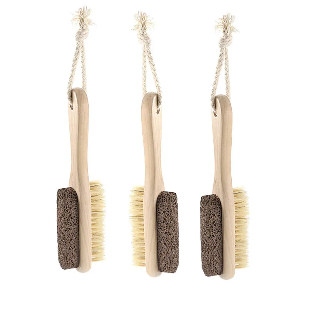 1Pcs Double Side Callus Remover Foot File Pedicure File Stone Bristle Hanging Rope Dead Skin Remover Foot Care Tool