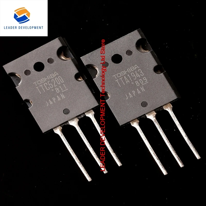 10PCS/5pairs/10pairs  TTA1943 TTC5200 2SA1943 2SC5200 TO-3PL  Japan amplifier transistor 230V 15A 100% Real Original