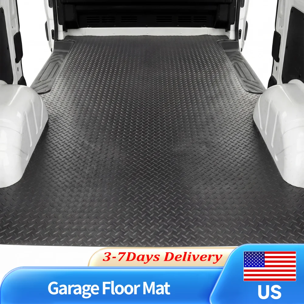 

Large Garage Floor Mat 7.9x21 FT 2.5mm PVC Diamond Plate Parking Mat for Truck SUV Motorcycle Trailer Golf Cart Garage