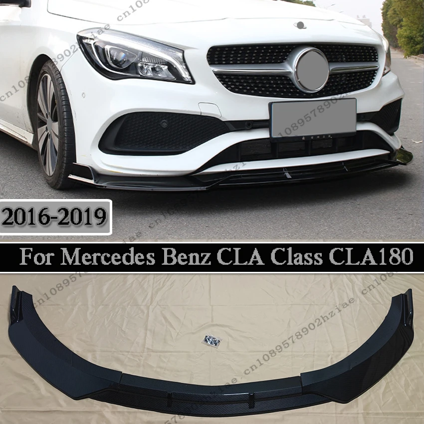 

Brabus-Style Front Lip Modification For Mercedes CLA-Class C117 W117 CLA180 200 220 260 Black Spoiler Splitter Tuning Body Kits