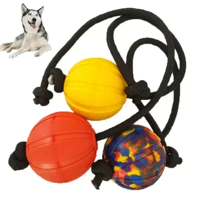 9cm Indestructible Solid Rubber Ball Pet Dog Training Chew Play Fetch Bite Toy Interactive Dog Toys For Small Medium Large Dog