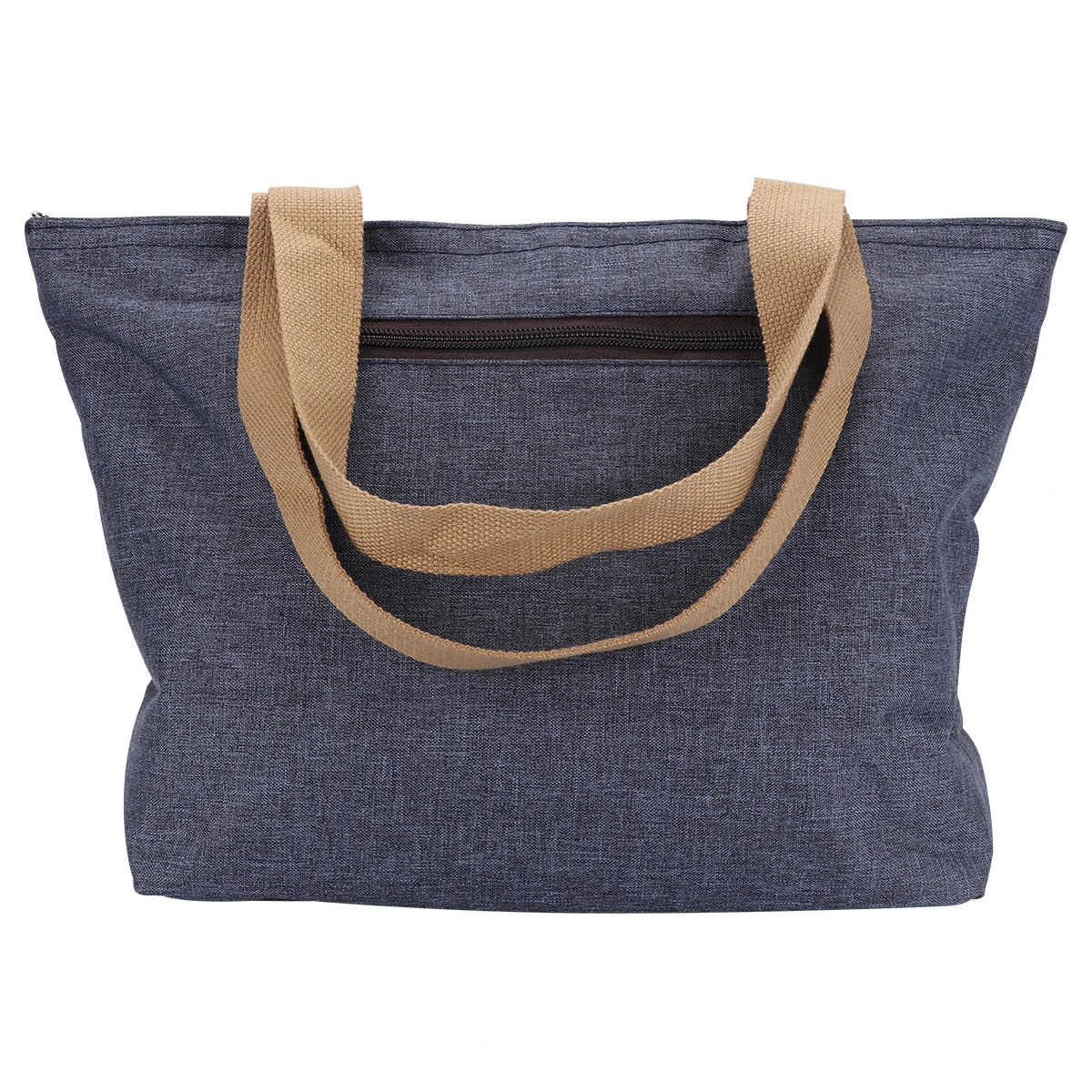 

1pc Waterproof Bag Large Capacity Oxford Cloth Tote Shopping Grocery Bags Makeup Storage Student Use Travel Gift