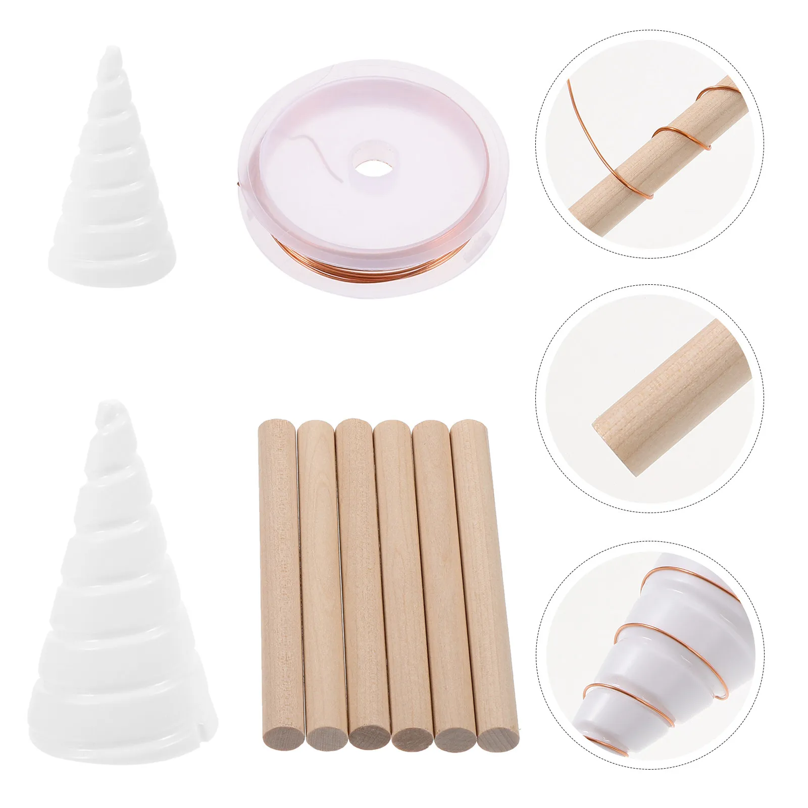 

Набор инструментов для изготовления конусов для антенн из медной проволоки, прочный пластиковый инструмент для садовых кольев, обеспечивающий точную стабильность сигнала