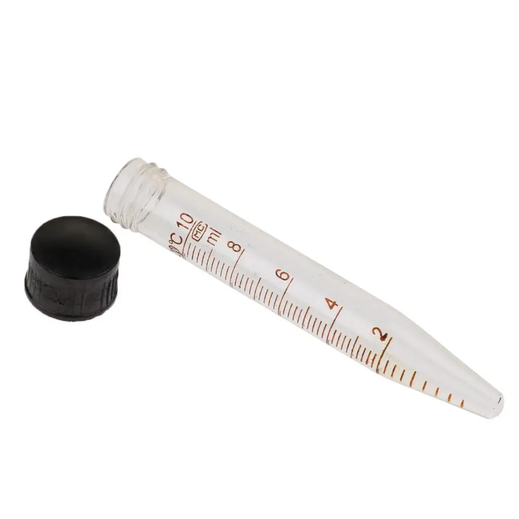 Laboratory Glass Gradated Centrifuge Tube Kit Leak Proof Sample Container for Science Experiment Use