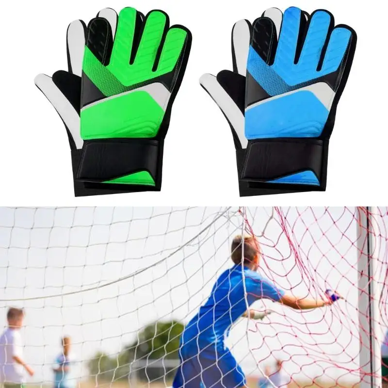 

Youth Goalkeeper Soccer Gloves Kids Men Professional Soccer Goalkeeper Gloves Enhancing Finger Protecting 69HD