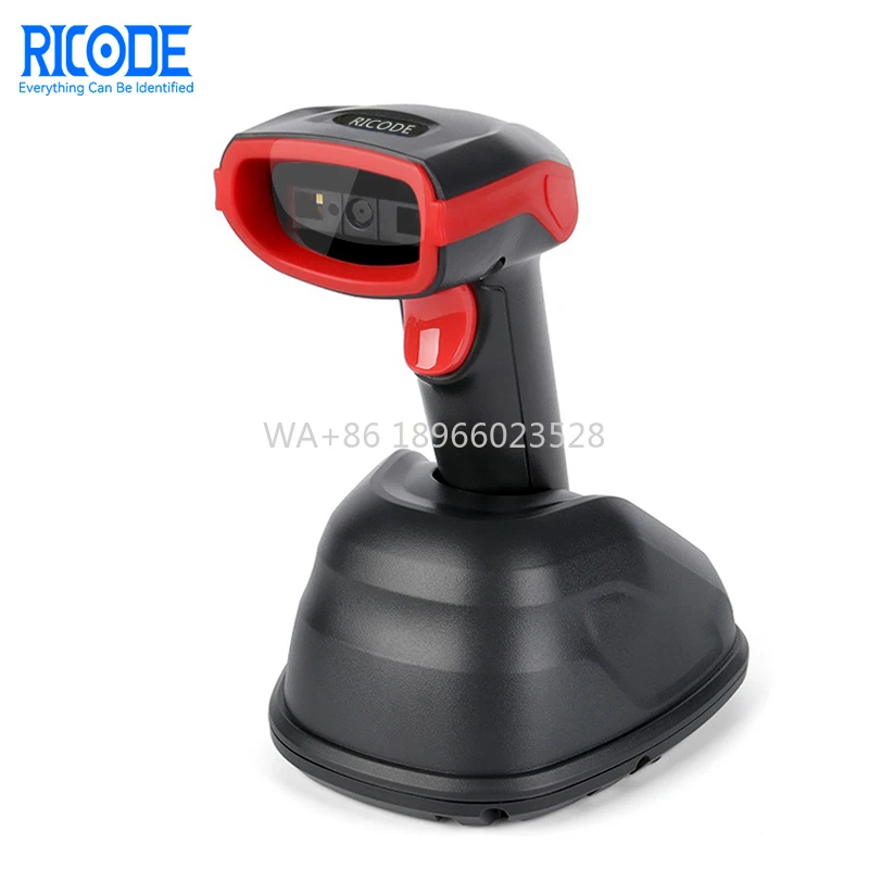 

High Performance Ticode AK28H Commercial 2d Wireless Barcode Scanner White Led Qr Code Reader With Stand