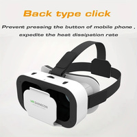 3D VR Glasses Headset Head-Mounted Adjustable VR For 4.7-6.0 Inches Android Smart Phones Virtual Reality Movie Game Helmet