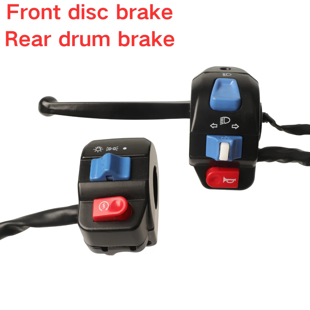 AliExpress NONE Handlebar Control Switche with Horn & Turn Signal for Front Disc Rear Drum Brake GY6 50cc 125cc Scooter Motorcycle Electric Bike