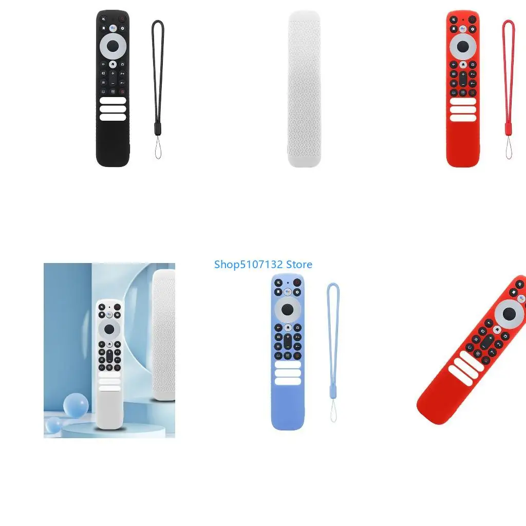 87HD Universal Remote Control Protectors Shock Absorbing Silicone Shell Easy Clean for RC902V FMRK Voice Remote