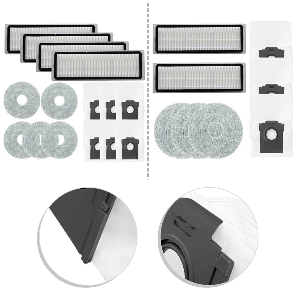 For JONR X1 MAX, For Deerma X90 Ultra Accessories Filter Mop Cloth Dust Bag Kit Cleaning Tools Vacuums Cleaner Parts