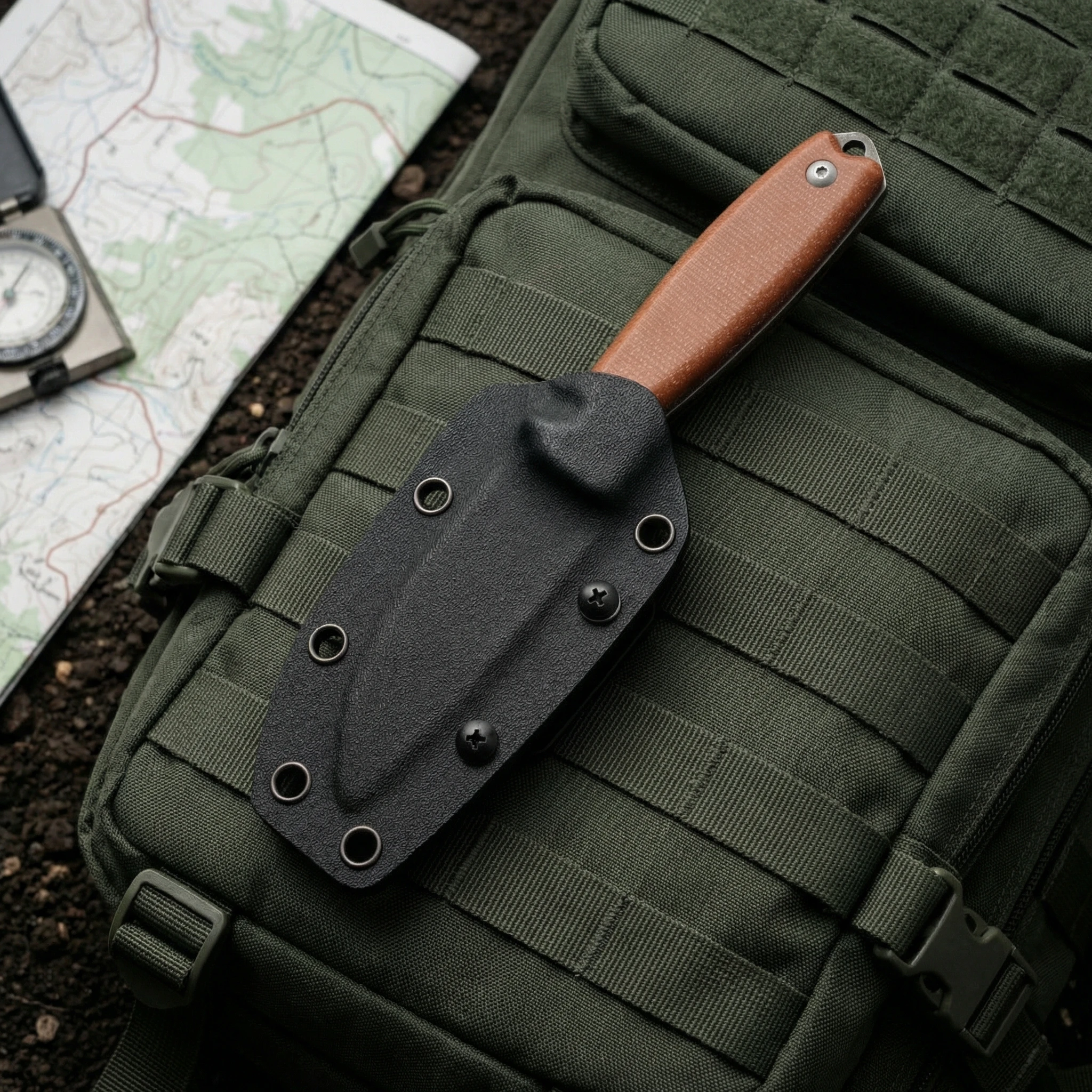 High-quality Steel Fixed Blade, Outdoor Camping Knife with High Hardness Stainless Steel Full Tang and Sheath, Emergency Portabl - view 2