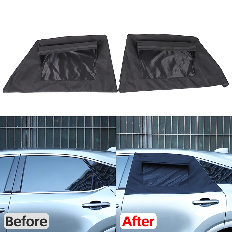 For Lexus RX 2023-2026 Car Rear Door Window Sunshade Net Insect Prevention Net Removable Cover Accessories