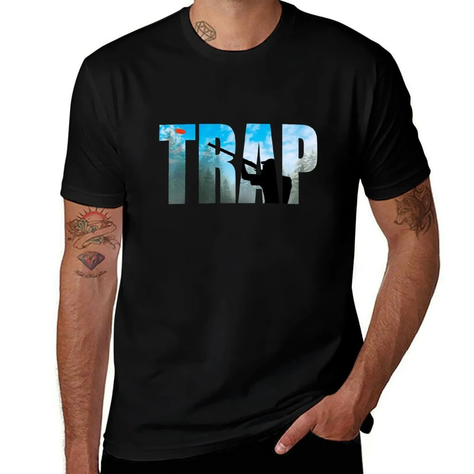 Clay Pigeon Trap Shooting Shot Gun Target Practice Gifts T-Shirt t shirts for man graphic funny T-Shirt