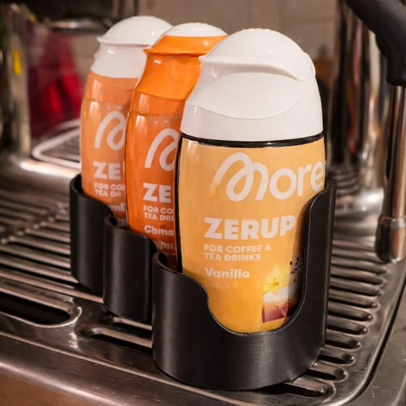 3 Slot Nutrition Zerup Holder Space Saving Counter Storage Rack Coffee Bar Kitchen Small Organizer