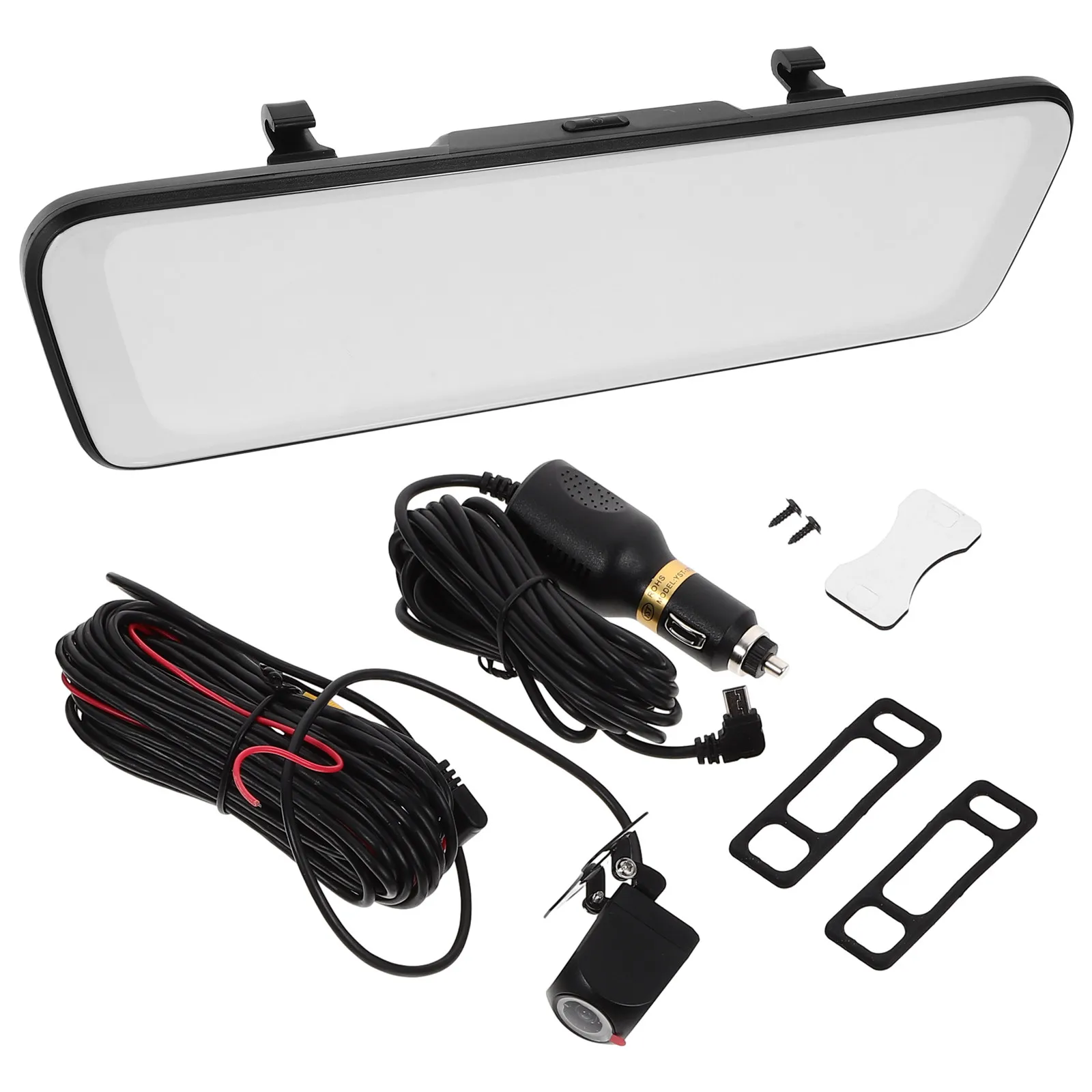 

Комплект автомобильного видеорегистратора с двумя камерами 1080P (фронтальная и задняя), зеркальный монитор, запись парковки, циклическая запись видео, безопасность при вождении