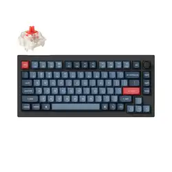 Keychron V1 Max QMK Fully Assembled Knob Custom Mechanical Keyboard 2.4 GHz & Bluetooth Wireless Double-Shot OSA PBT Keycaps
