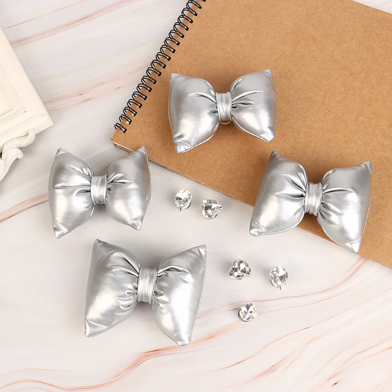 Cute All-match Shoe Charms DIY Silver Colors Star Bow Detachable Shoes Buckle Decoration Accessories For Woman Kids Gifts