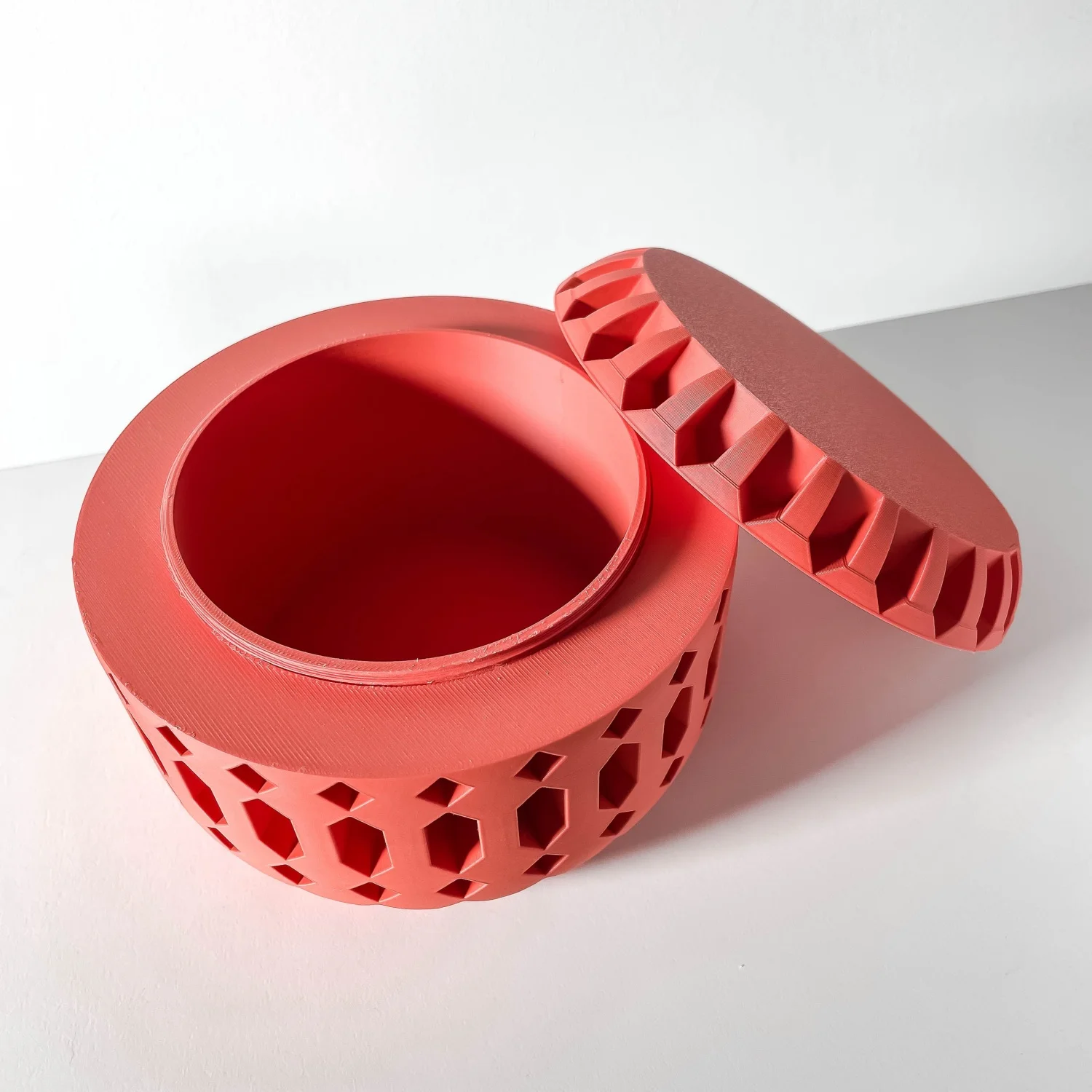 

3D Printed Grocery Storage Boxes Hollow Design Clutter Storage Desktop Decorations Home Supplies Home Decoration