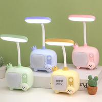 Creative  USB Led Night Lights Small TV Desk Lamp Pen Holder Dual purpose Desktop Girl Heart Cute Atmosphere LED Reading Lamps