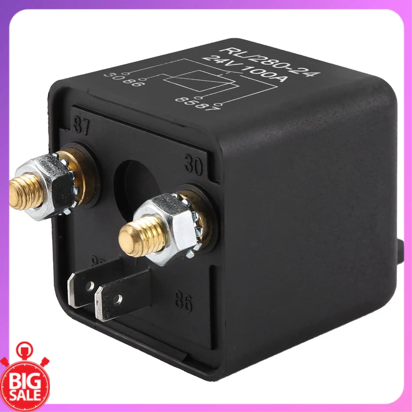 Big Deal High Current Relay Starting Relay Power Car Truck Motor Automotive Heavy Current Start Relay Low Power Consumption