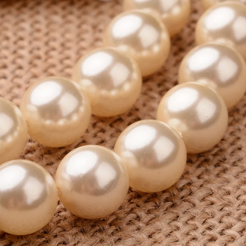 5 Strand Polished Round Grade A Shell Pearl Bead Random Mix Color 6mm 8mm 10mm 12mm Bracelet Necklace Beading DIY Jewelry Making