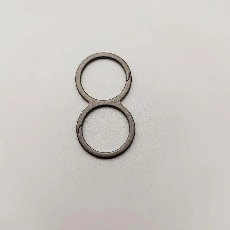 Schlüsselringe aus Titanlegierung, neue, echte, kürbisförmige Schlüsselringe aus Titanlegierung, superleichter Anhänger, kreatives Geschenk für Männer. – Detail 3