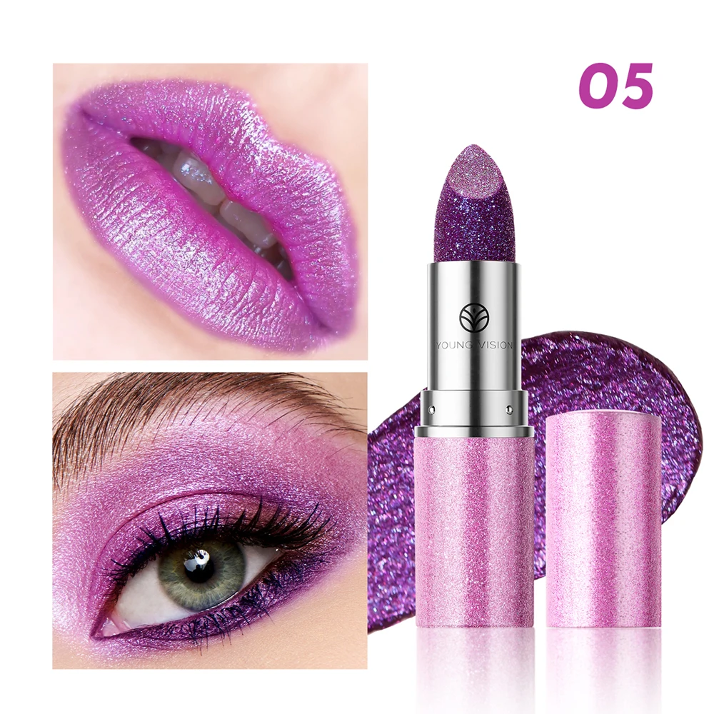 Multi-Color Non-stick Cup Matte Lipstick Flash Lasting Easy Color Diamond Lipstick Dark Halloween Look - view 6
