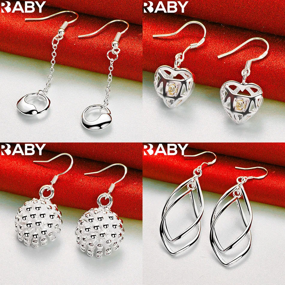 

URBABY 925 Sterling Silver Geometric Drop Earrings For Women Creativity Gifts Street All-match Party And Daily Wear